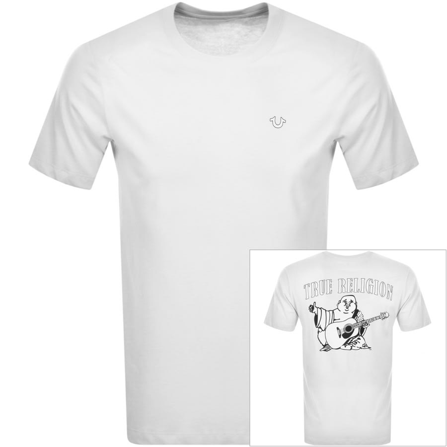Alternative Image for ProductTrue Religion Crew Neck Logo T Shirt White1